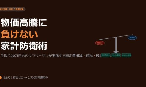 物価高騰・電気代値上げに負けない家計防衛術2026——手取り20万円台のサラリーマンが実践する5つの対策