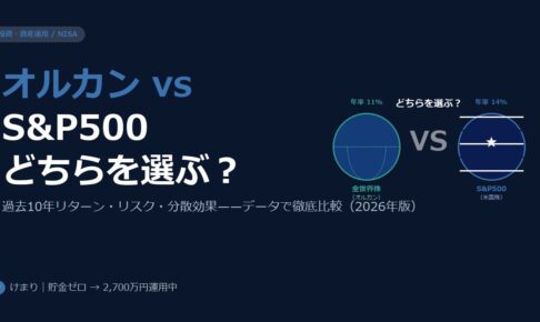 オルカン vs S&P500——2026年どちらを選ぶべきか、データで徹底比較